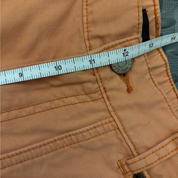 BDG Urban Outfitters Womens High Rise Wide Leg Orange Cuffed Ombré Shorts Sz Med - Picture 8 of 10